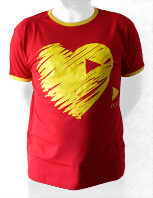 Camiseta PlayHeart España Brasil 2014