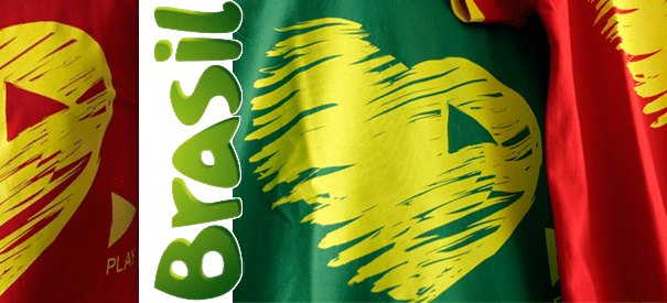 Camiseta PlayHeart España Brasil 2014